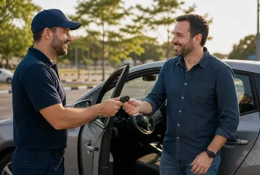 Chaveiro utilizando ferramentas para abrir um carro em Ourinhos.